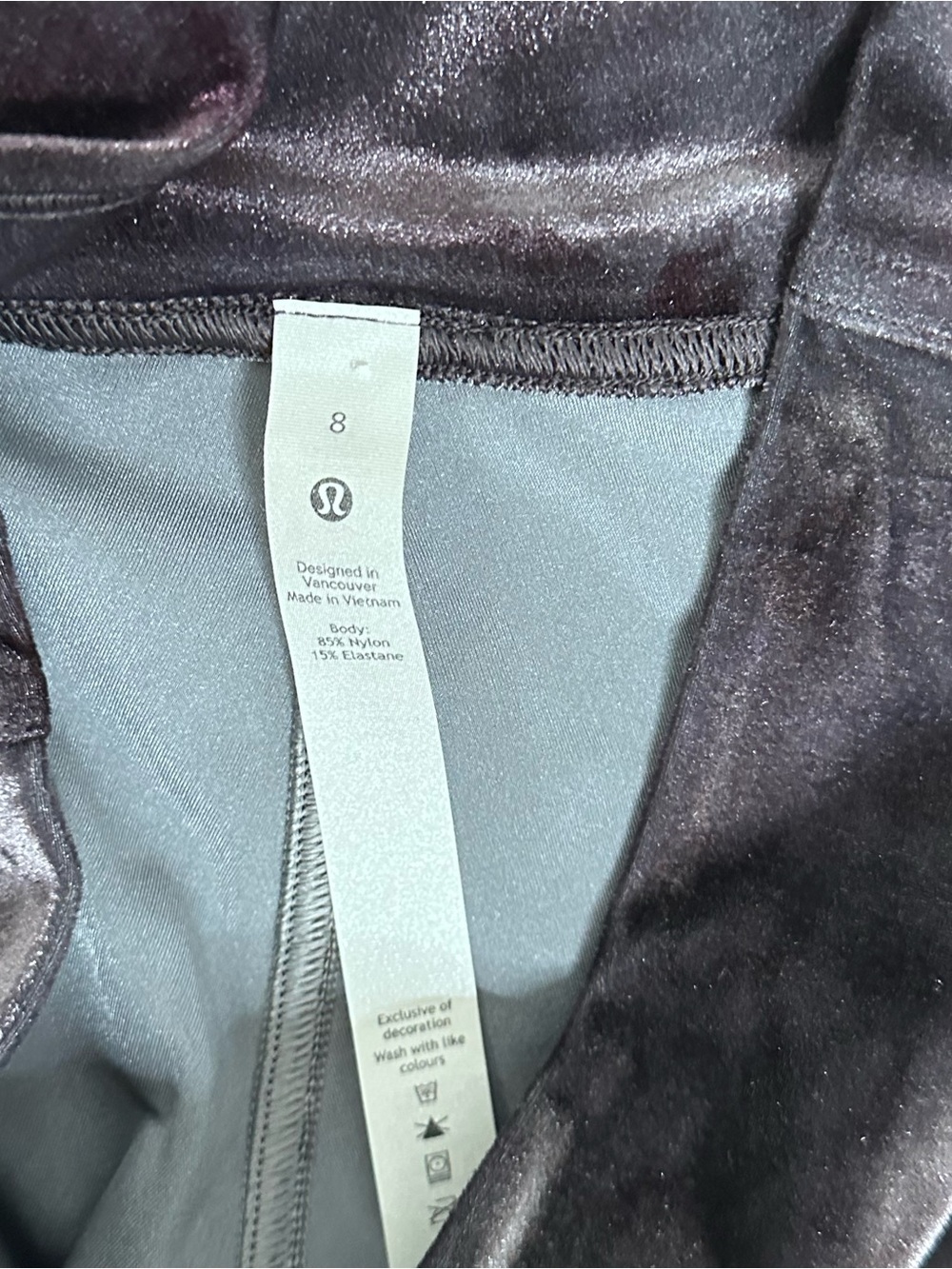 New! Lululemon Wunder Lounge Velour Leggings 8 - Picture 6 of 6